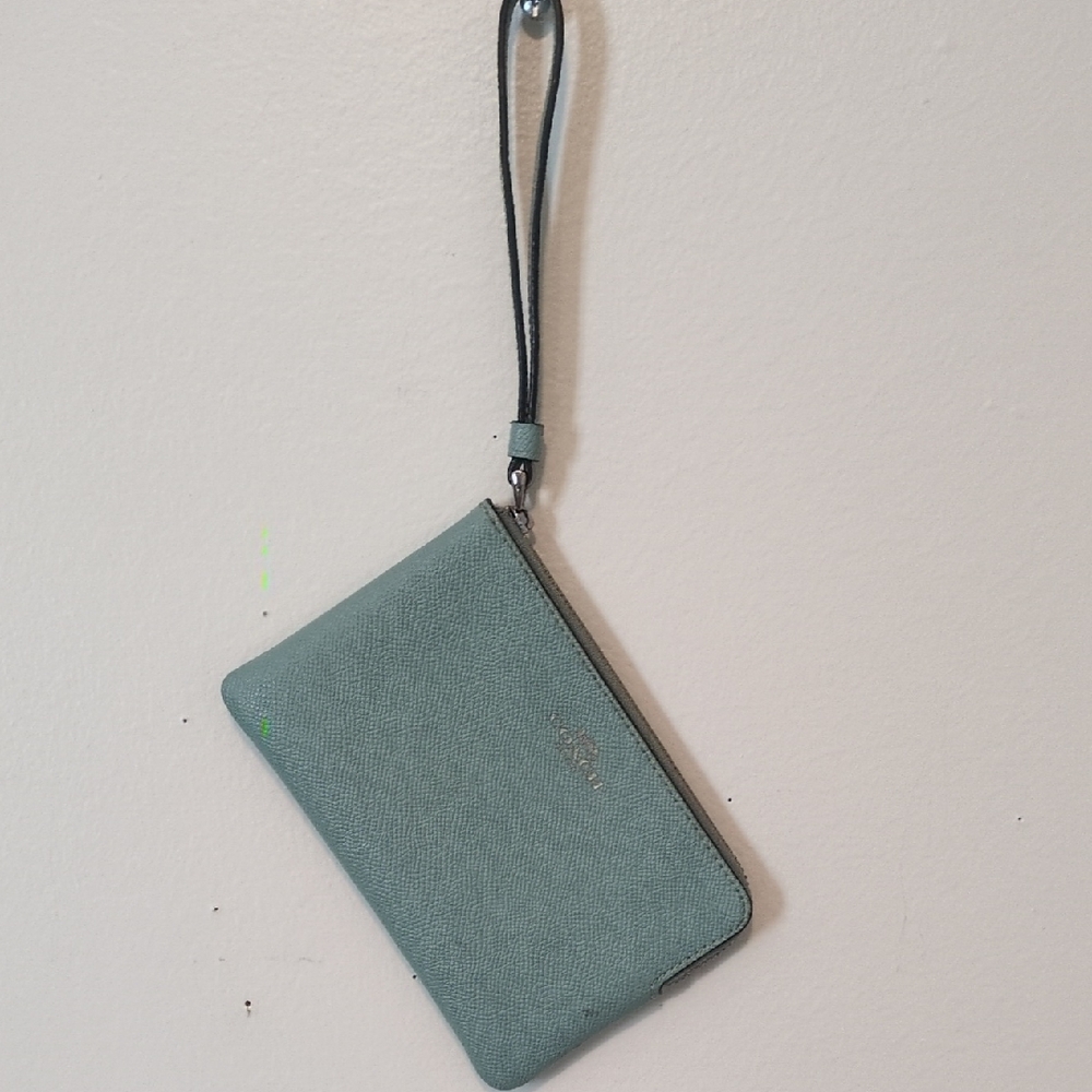Coach Blue Wristlet